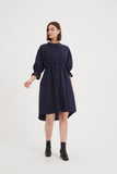 Tirelli - Shirring Detail Dress - Navy