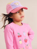 Huxbaby - Colour Block Cord Panel Cap - Pink/Purple/Yellow/Blue
