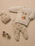 Purebaby - Magical Forest Jumper - Oatmeal Melange
