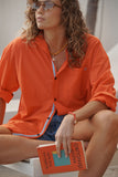 Ceres Life - Peta Oversized Shirt - Flame