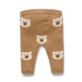 Wilson & Frenchy - Beary Cute Organic Knitted Jacquard Leggings
