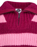 Eve Girl - Daria 1/4 Zip Knit - Cranberry