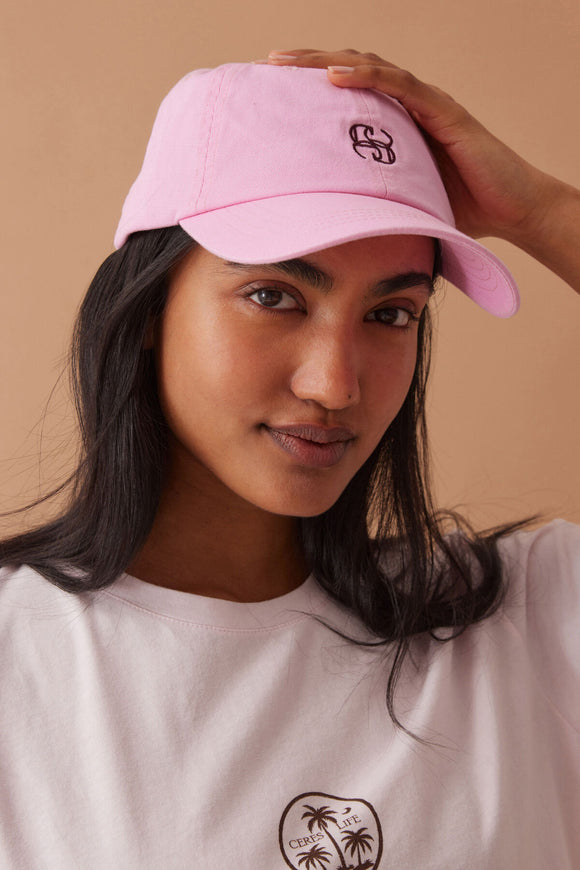 Ceres Life - Ceres Monogram Cap - Hibiscus Pink
