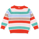 Korango - Striped Knit Sweater - Brown