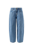Ceres Life - Leah Tapered Barrel Jean - Vintage Blue