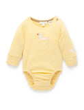 Purebaby - Peekaboo Bodysuit - Duck - Egg