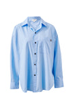 Ceres Life - Peta Oversized Shirt - Sky Blue