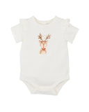Bebe - Festive Reindeer Bodysuit & Shorts Set