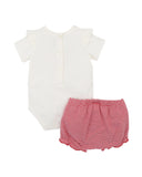 Bebe - Festive Reindeer Bodysuit & Shorts Set