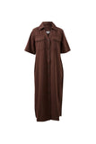 Ceres Life - Sloane Short Sleeve Midi Dress - Chocolate
