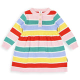 Korango - Striped Knit Dress - Yellow