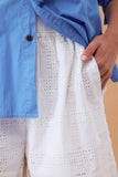Ceres Life - Mila Short - White Broderie