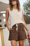 Ceres Life - Darcy Relaxed Everday Short - Chocolate