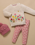 Purebaby - Thick Leggings With Pockets - Silhouette Floral