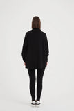 Tirelli - High Neck Oversized Knit - Black