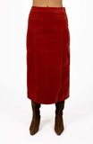 Humidity - Va Va Velour Skirt - Rust