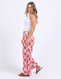 Foxwood - Biarittz Pant - Crimson Print