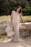 Eadie Lifestyle - Arana Linen Pants - Natural