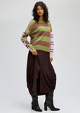 LD & Co - Groove Stripe Crew - Olive
