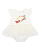 Bebe - Festive Reindeer Tutu Bodysuit