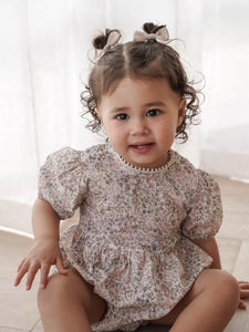 Rai & Co - Eliza Floral Romper - Cream