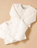 Purebaby - 2 Pack Zip Growsuit - Vanilla Bear