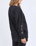 Foxwood - Vibes Long Sleeve Tee - Washed Black