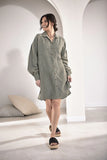 Eadie Lifestyle - Linen Shift Dress - Pistachio
