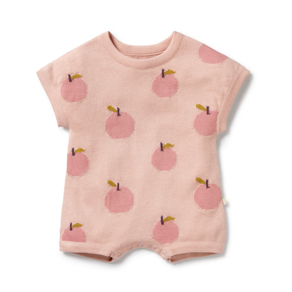 Wilson & Frenchy - Just Peachy Organic Knitted Growsuit