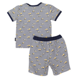 Korango - Cotton PJ’s Trucks & Diggers Print - Navy