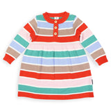 Korango - Striped Knit Dress - Brown