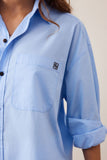 Ceres Life - Peta Oversized Shirt - Sky Blue