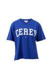 Ceres Life - Stevie Slouchy Tee - Polo Blue/Marshmallow Varsity