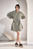 Eadie Lifestyle - Linen Shift Dress - Pistachio
