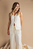 Foxwood - Payton Vest - Vintage White