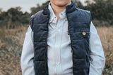 Love Henry - Cooper Puffer Vest - Navy Corduroy