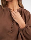 Foxwood - Sardinia Blouse - Chocolate