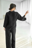 Eadie Lifestyle - Fundamental Linen Shirt - Black