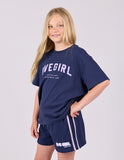 Eve Girl - Lounge Club Shorts - Navy/Lilac