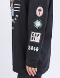 Foxwood - Vibes Long Sleeve Tee - Washed Black