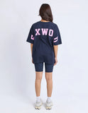 Foxwood - Interval Crew - Navy / Neon Pink