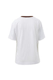 Ceres Life - Stevie Slouchy Tee - White / Choc Sports Logo
