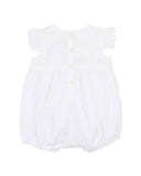 Bebe - Florence Hand Embroidered Romper - White