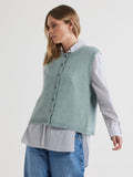 LD & Co - Button Front Vest - Caper