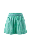 Ceres Life - Mila Shorts - Zesty Green Triple Stripe