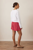 Ceres Life - Mila Shorts - Textured Red Check