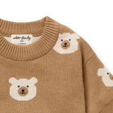 Wilson & Frenchy - Beary Cute Organic Knitted Jacquard Jumper