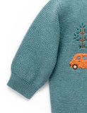 Purebaby - Woodland Jumper - Duck Egg Melange