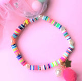 Lauren Hinkley - Pom Pom Rainbow Bracelet With Pearl - 9