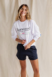 Foxwood - Coded Long Sleeve Tee - White